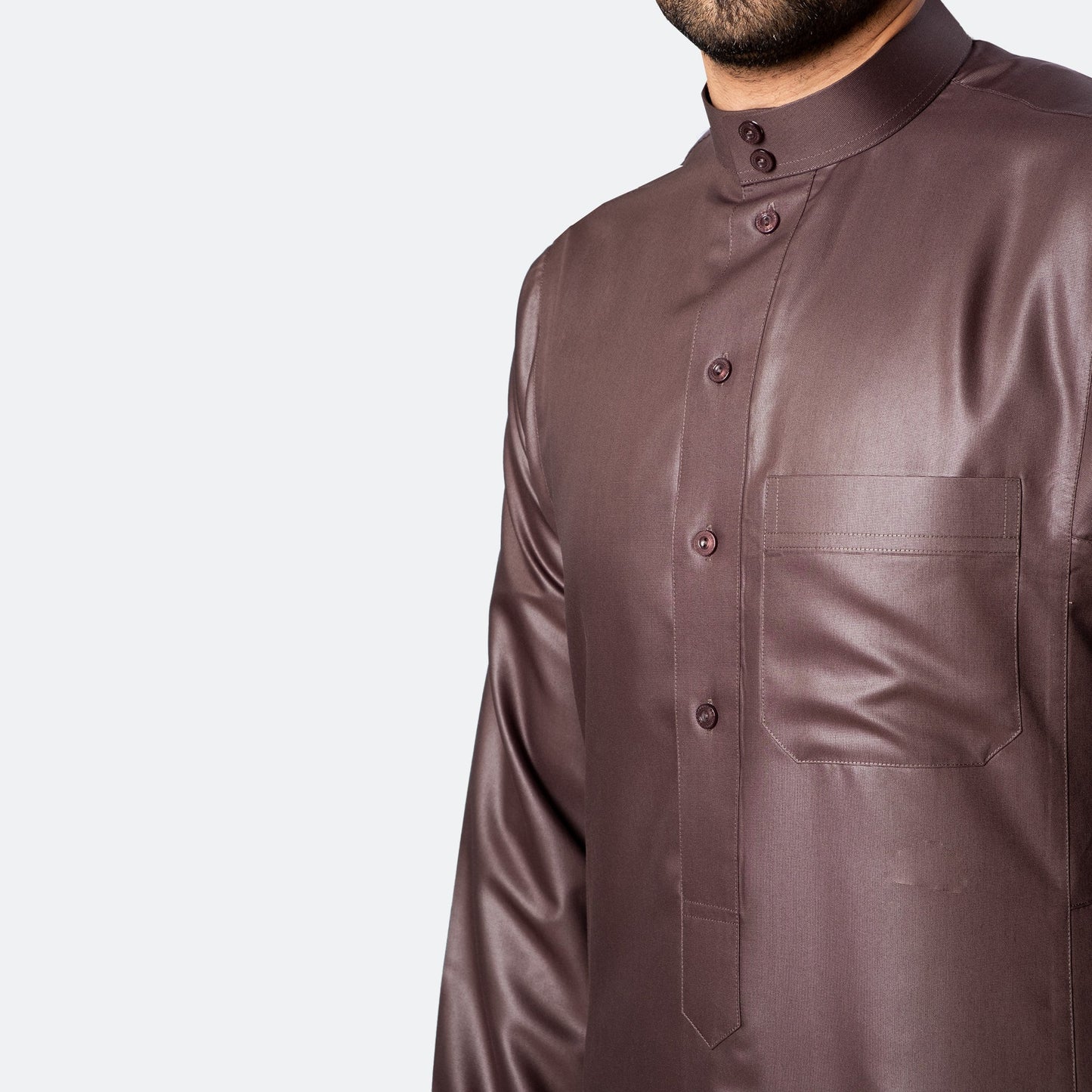 Thobe Classique Premium – Marron Foncé