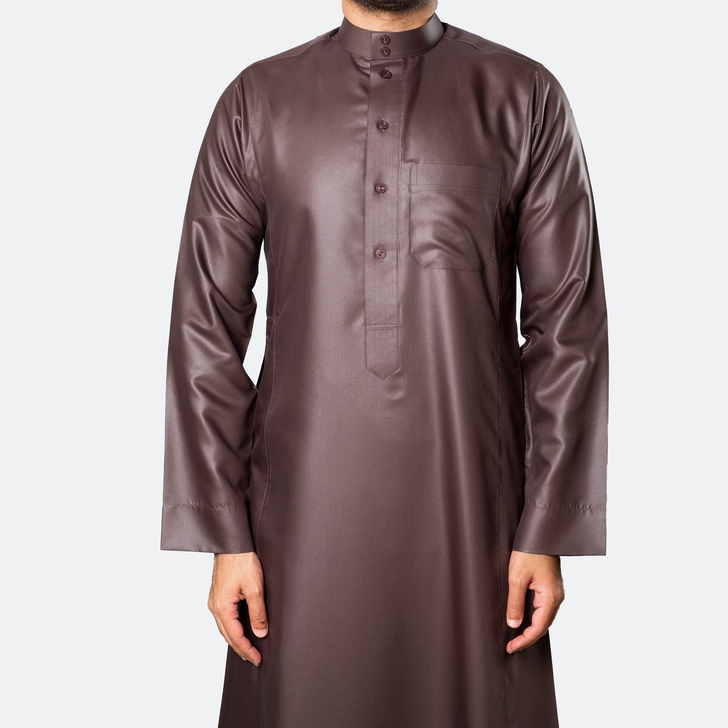 Thobe Classique Premium – Marron Foncé